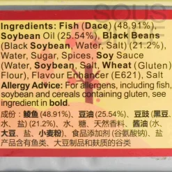 Sale Fried Dace with Salted Black Bean, 184g Ingredients Brands|Chinese Ingredients