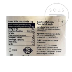 Online White Peach Puree, 1kg Drinks|Ingredients Brands