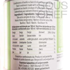 New Puglian Basil Extra Virgin Olive Oil, 100ml Italian Ingredients|Oil, Vinegar & Dressings