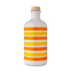 Sale Puglian Extra Virgin Olive Oil in Orange Stripe Glass Bottle, 500ml Ingredients Brands|Italian Ingredients