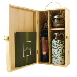 Small Gift Set In Wooden Box Ingredients Brands|Oil, Vinegar & Dressings