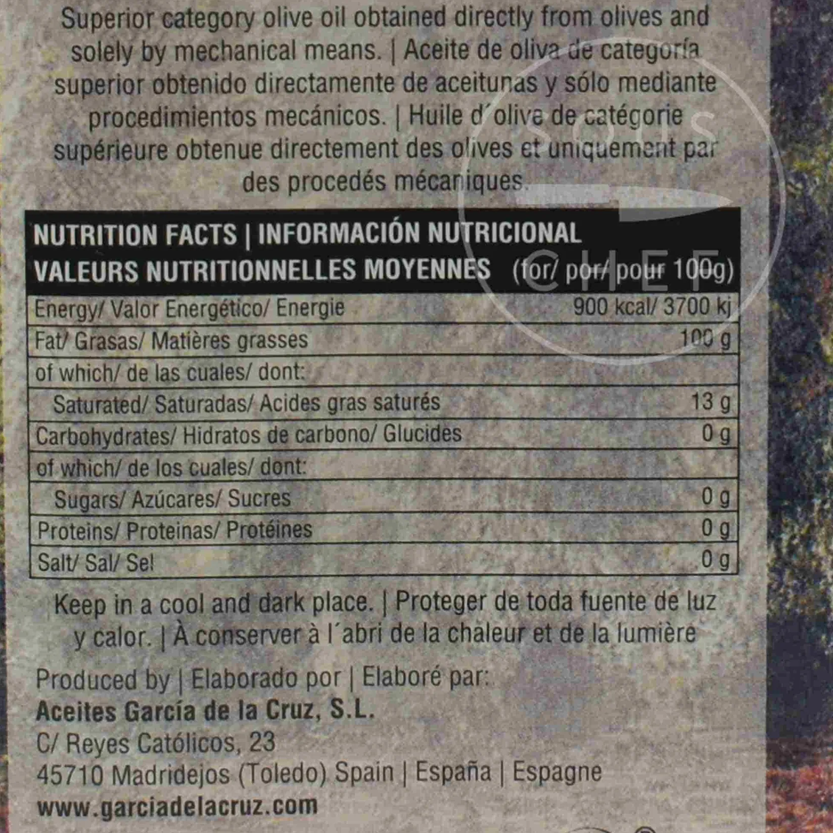 Hot Coupage Blend Extra Virgin Olive Oil in Tin, 500ml Ingredients Brands|Spanish Ingredients