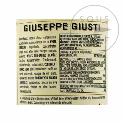 Outlet Giusti Sweet & Sour White Balsamic Condiment 5 Year Aged, 250ml Italian Ingredients|Oil, Vinegar & Dressings