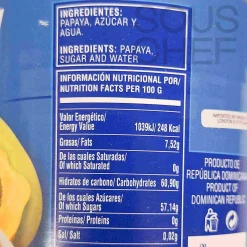 Outlet Papaya Chunks in Heavy Syrup, 963g Ingredients Brands|Baking Ingredients