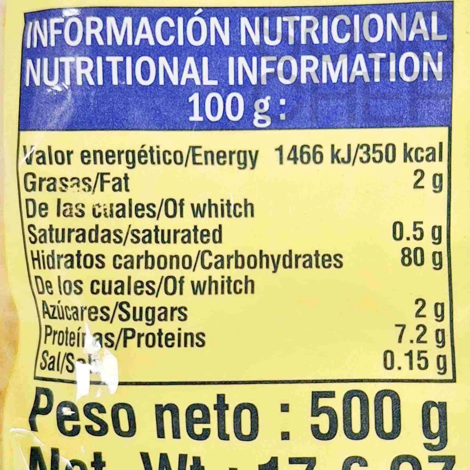 Online White Hominy Corn, 500g Ingredients Brands