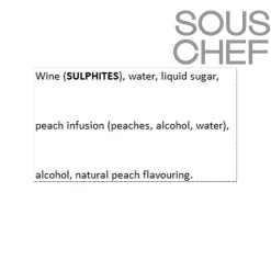 Outlet Peach Aperitif 15V, 500ml Ingredients Brands|Drinks