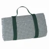 New Green Gingham Picnic Blanket Picnicware|Disposable Tableware