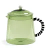 Discount Green Glass Teapot, 1 Litre Tableware Brands