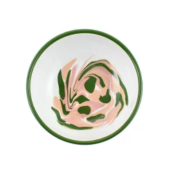 Outlet Green Marble Enamel Shallow Bowl Tableware Brands|Crockery & Dinnerware
