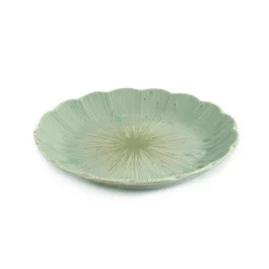 Best Green Scalloped Japanese Small Plate, 16cm Japanese Ingredients|Plates