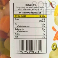 Clearance Mixed Pickles, 720g Ingredients Brands|Vegetables