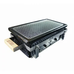 Osaka Shichirin Tabletop BBQ, Black Japanese Ingredients|Food Smokers