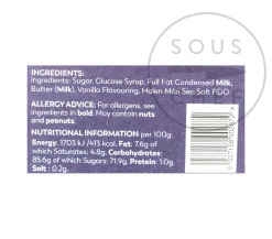 New Halen Mon Salted Vanilla Fudge, 150g Ingredients Brands|Made In The Uk