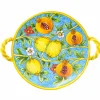 Online Hand Painted Centrepiece Dish - Pomegranates & Lemons, 35cm Tableware Brands|Italian Ingredients