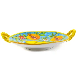 Online Hand Painted Centrepiece Dish - Pomegranates & Lemons, 35cm Tableware Brands|Italian Ingredients
