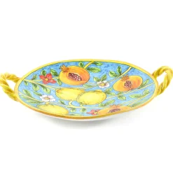 Online Hand Painted Centrepiece Dish - Pomegranates & Lemons, 35cm Tableware Brands|Italian Ingredients