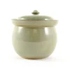 Outlet Handmade Stoneware Fermenting Crock in Green 2 litre Pickling, Preserving & Fermenting Jars