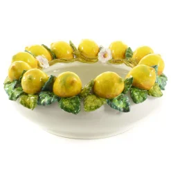 New Handmade Tuscan Lemon Bowl, 35cm Tableware Brands|Italian Ingredients