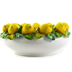 New Handmade Tuscan Lemon Bowl, 35cm Tableware Brands|Italian Ingredients