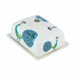 Discount Peacock Butter Dish, 16x8cm Tableware Brands