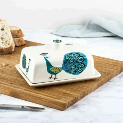 Discount Peacock Butter Dish, 16x8cm Tableware Brands