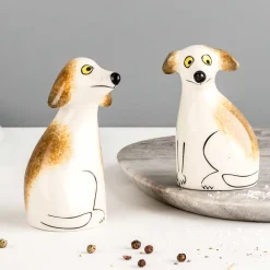 Set of 2 Dog Salt & Pepper Shakers, 9.5cm Table Setting|Kitchen Tools & Utensils