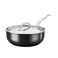 Discount Nanobond Curved Saute Pan with Lid, 24cm Pots & Pans
