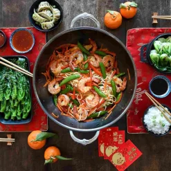 Online Nanobond Wok with Lid, 36cm Pots & Pans