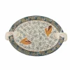 Outlet Hezha Blue Stoneware Serving Platter, 34x25cm Tableware Brands