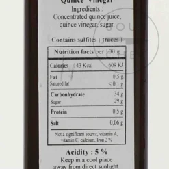 New Quince Vinegar, 250ml Ingredients Brands|Oil, Vinegar & Dressings