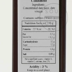 Outlet Sweet & Sour Date Vinegar, 250ml Ingredients Brands|Oil, Vinegar & Dressings
