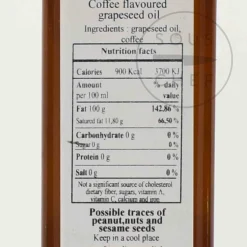 Sale Virgin Grapeseed Oil with Coffee Beans, 250ml Ingredients Brands|Oil, Vinegar & Dressings