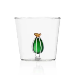 Clearance Green Cactus with Flower Tumbler, 300ml Tableware Brands|Table Setting