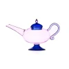 Discount Pink Teapot with Blue Lid, 18cm Tableware Brands