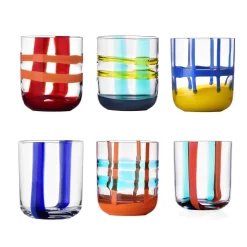 Clearance Ichendorf Milano Set of 6 Abstract Patterned Tumblers, 350ml Tableware Brands