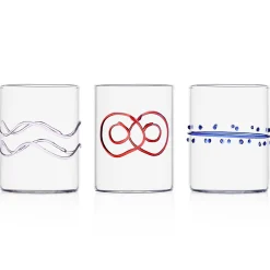 Set of 6 Assorted Water Tumblers, Assorted Colours Tableware Brands|Table Setting