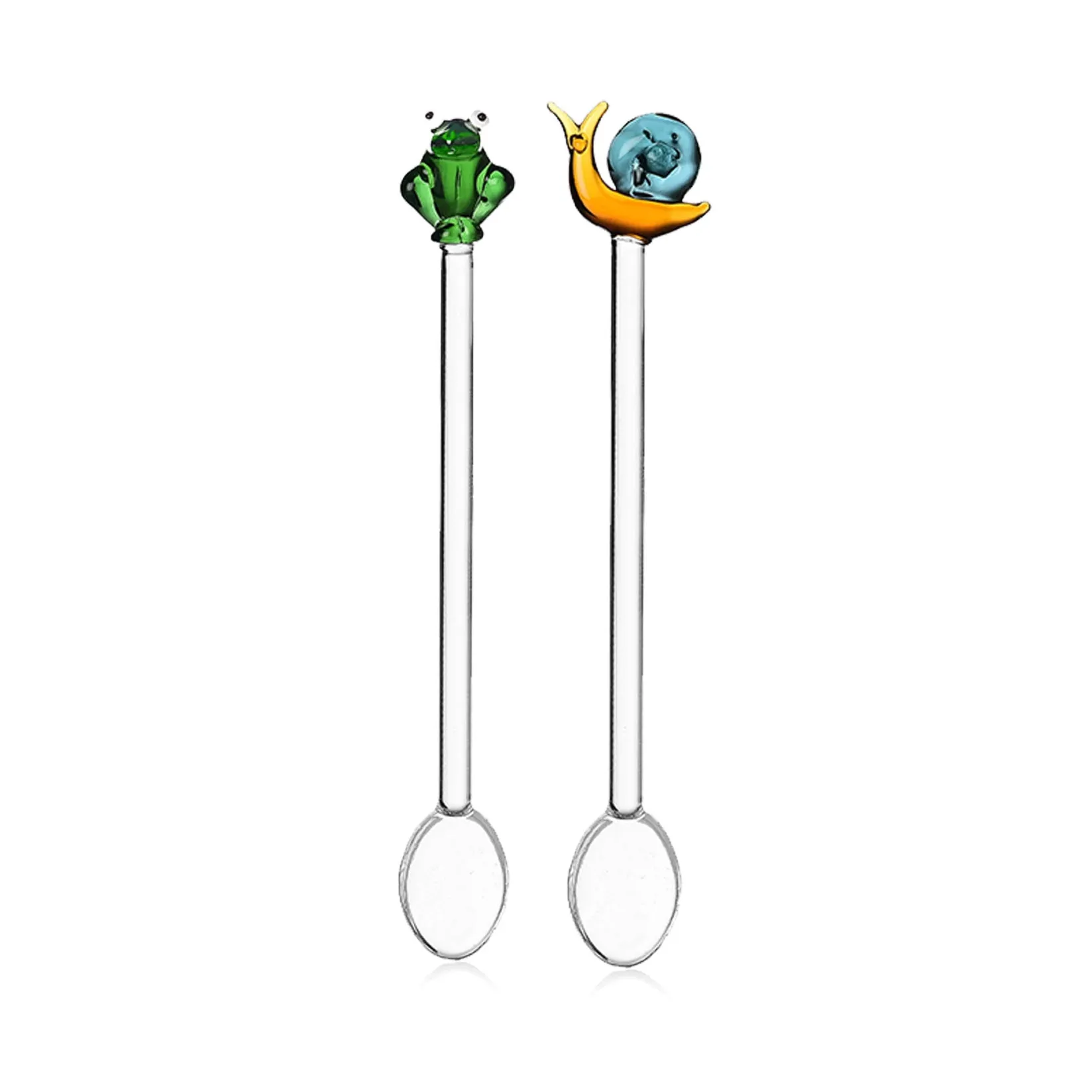Online Snail and Frog Set of 2 Stirring Spoons, 15cm Tableware Brands|Cutlery