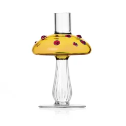 Yellow Mushroom Candle Holder Tableware Brands|Table Setting