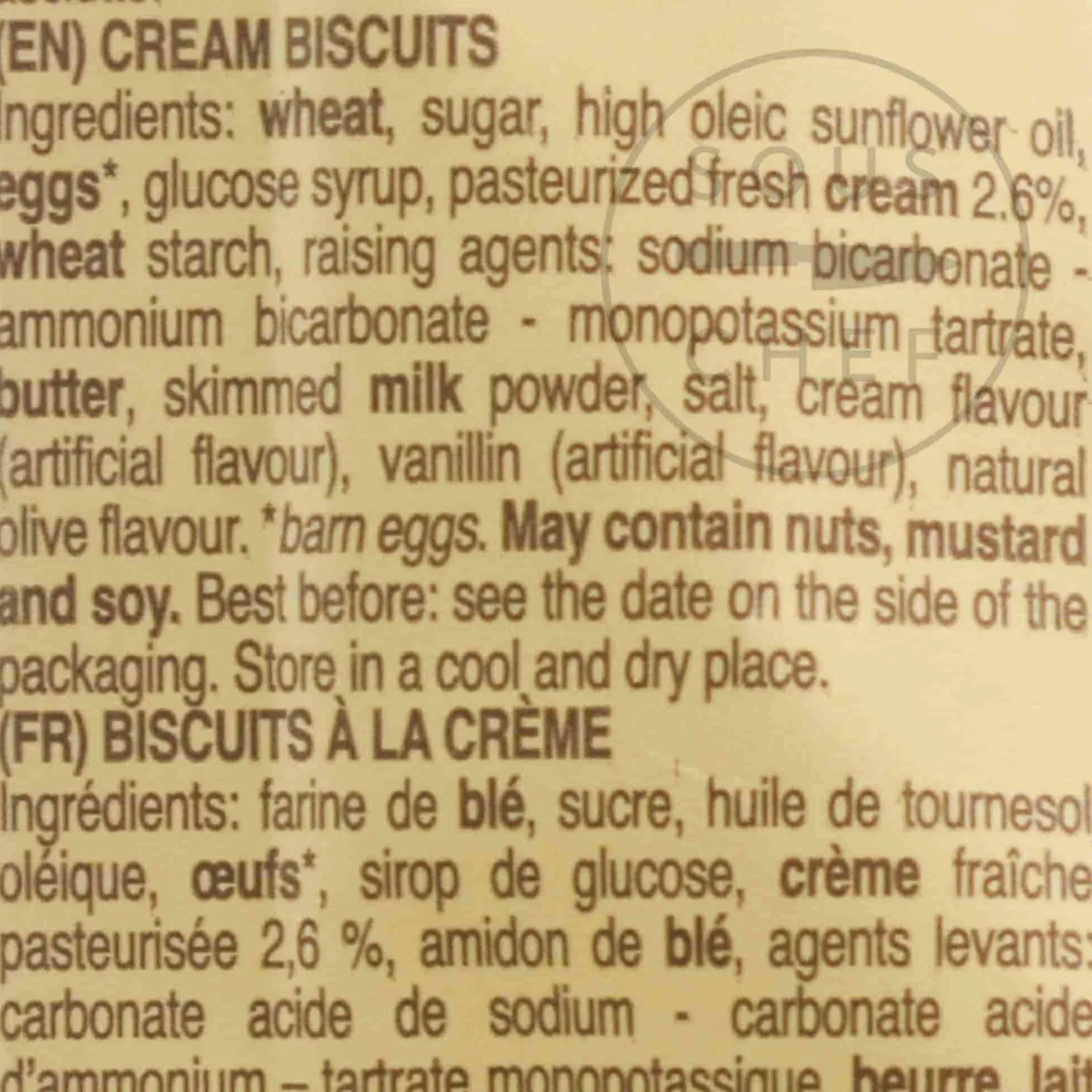 Il Borgo del Biscotto Shortbread Cream Biscuits, 350g Ingredients Brands|Cakes & Bakery