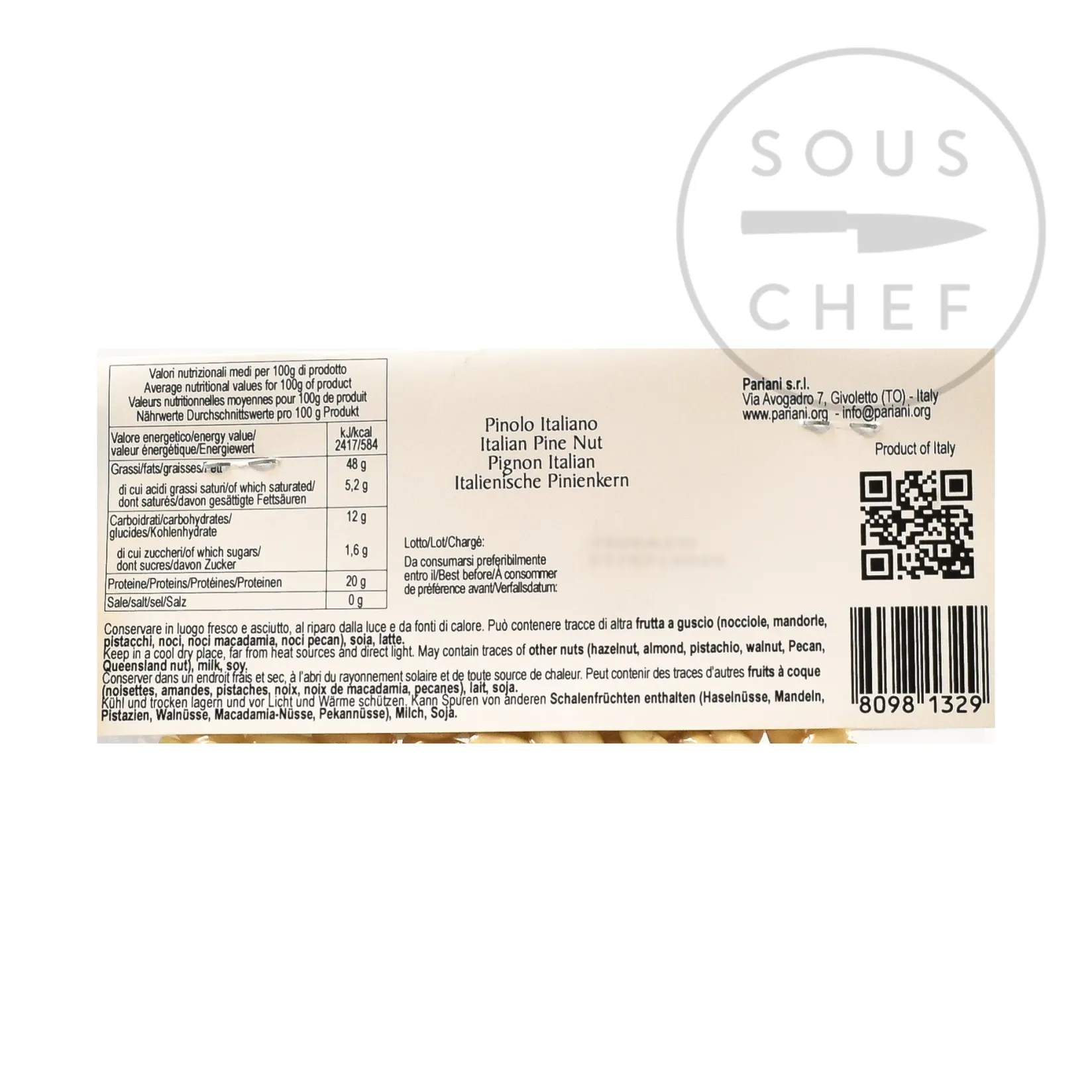 Italian Pine Nuts, 70g Italian Ingredients|Baking Ingredients