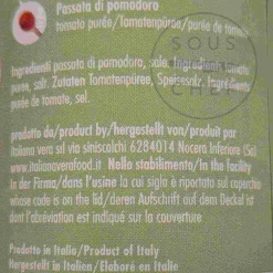 Outlet Tomato Passata in Botanical Tin, 400g Ingredients Brands|Vegetables