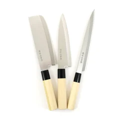 Clearance Japanese Knife Trio - Sashimi, Gyuto & Nakiri Japanese Ingredients|Kitchen Knives