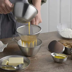 Sale Japanese Stainless Steel Deep Strainer for Prep Bowl, 13cm Japanese Ingredients|Kitchen Tools & Utensils