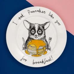Sale I Eat Pancakes Like You For Breakfast! Side Plate, 20cm Tableware Brands|Made In The Uk