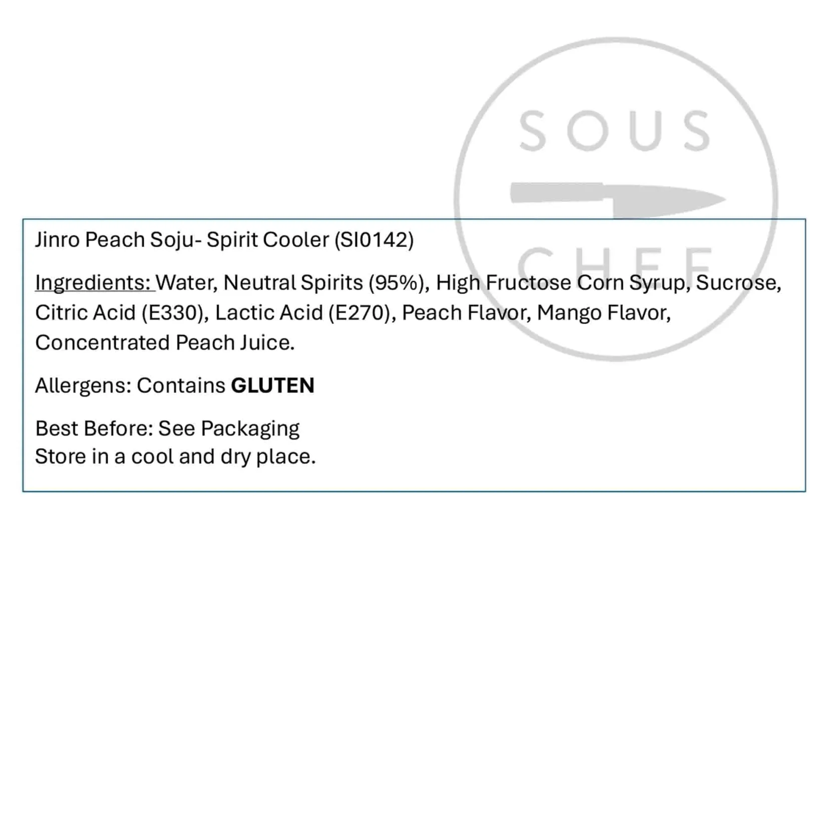 Best Peach Soju, 350ml Ingredients Brands|Drinks