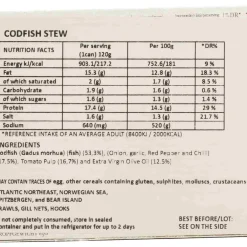 Clearance Codfish in Ragout Sauce, 120g Tinned Fish & Seafood|Ingredients Brands