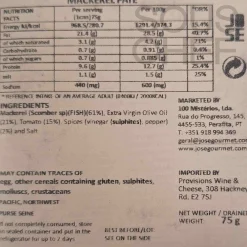 Sale Mackerel Pate, 75g Ingredients Brands|Tinned Fish & Seafood