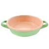 Kapka x Sous Chef Colourblock Enamel Frying Pan, 16cm, Green & Pink Baking Supplies & Equipment