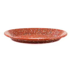 Hot x Sous Chef Rust Splatter Enamel Oval Serving Tray, 31cm Tableware Brands