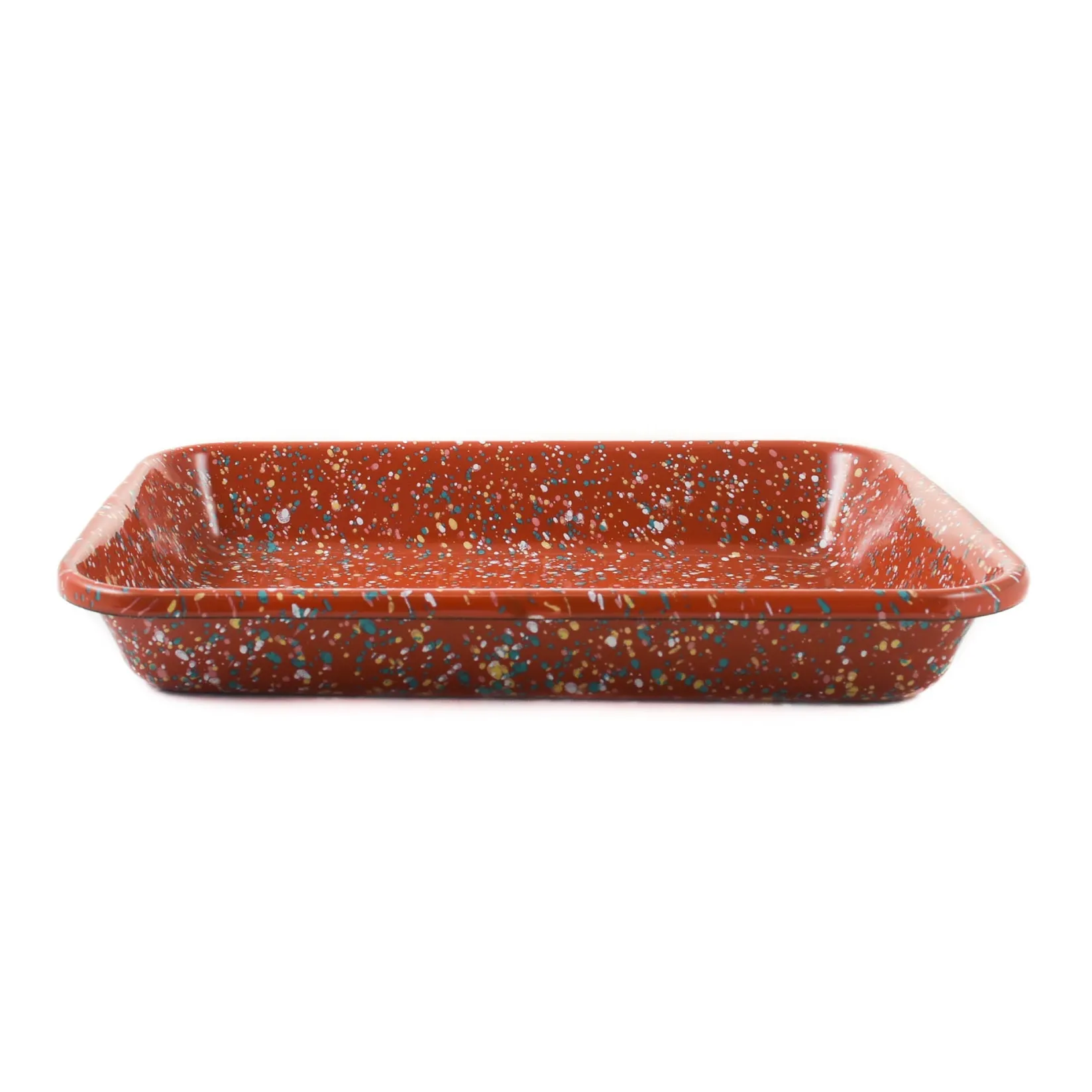 Online x Sous Chef Rust Splatter Enamel Roasting & Serving Dish, 26cm Baking Supplies & Equipment